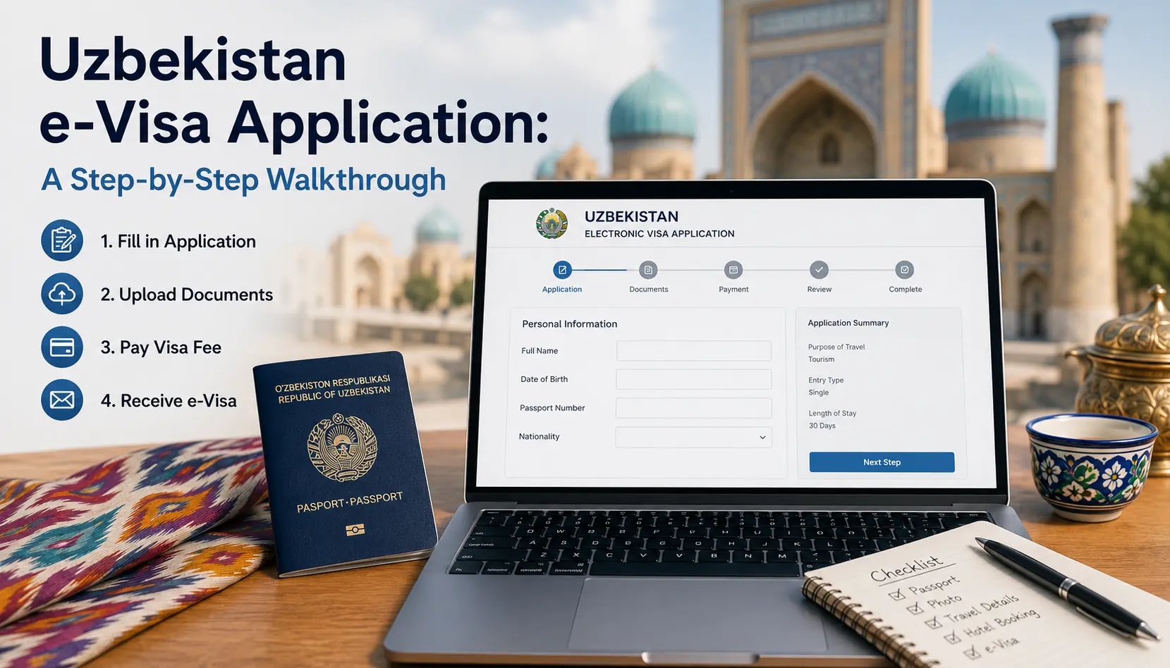 How to Check Uzbekistan eVisa Status Online